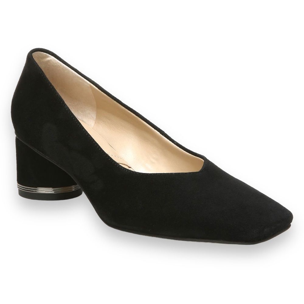 FRANCO SARTO Pisa Pump in Black Suede Leather Size 7 NWOT